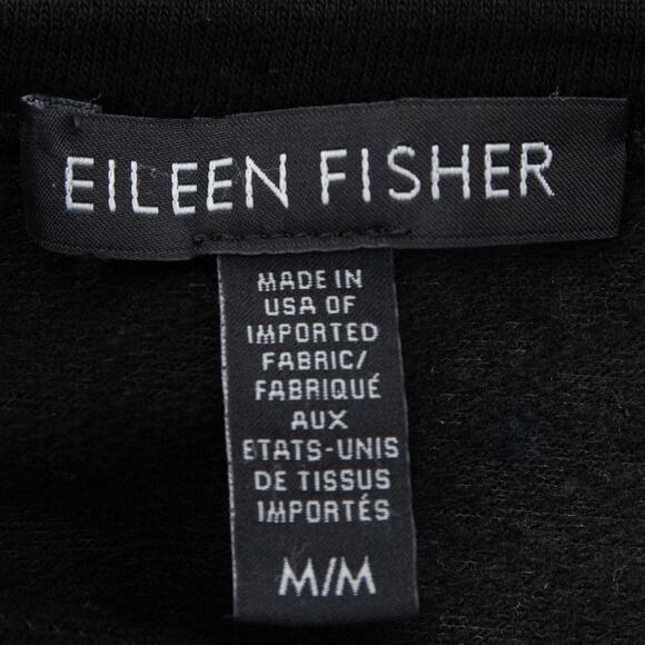 Eileen Fisher Black Long Sleeve Pocket Tunic Dress Size Medium - Picture 5 of 8